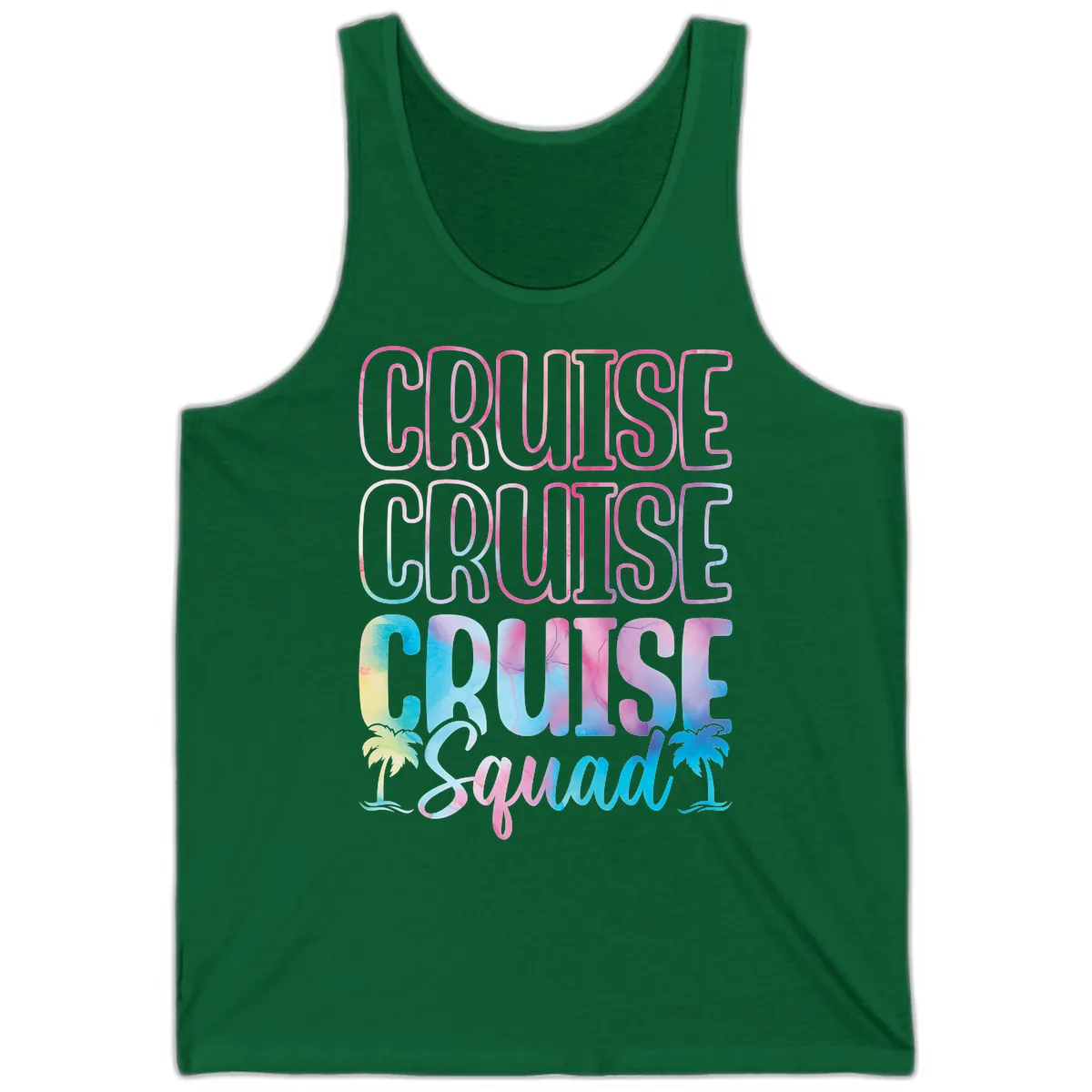 Cruise Cruise Cruise Squad Tank in Kelly