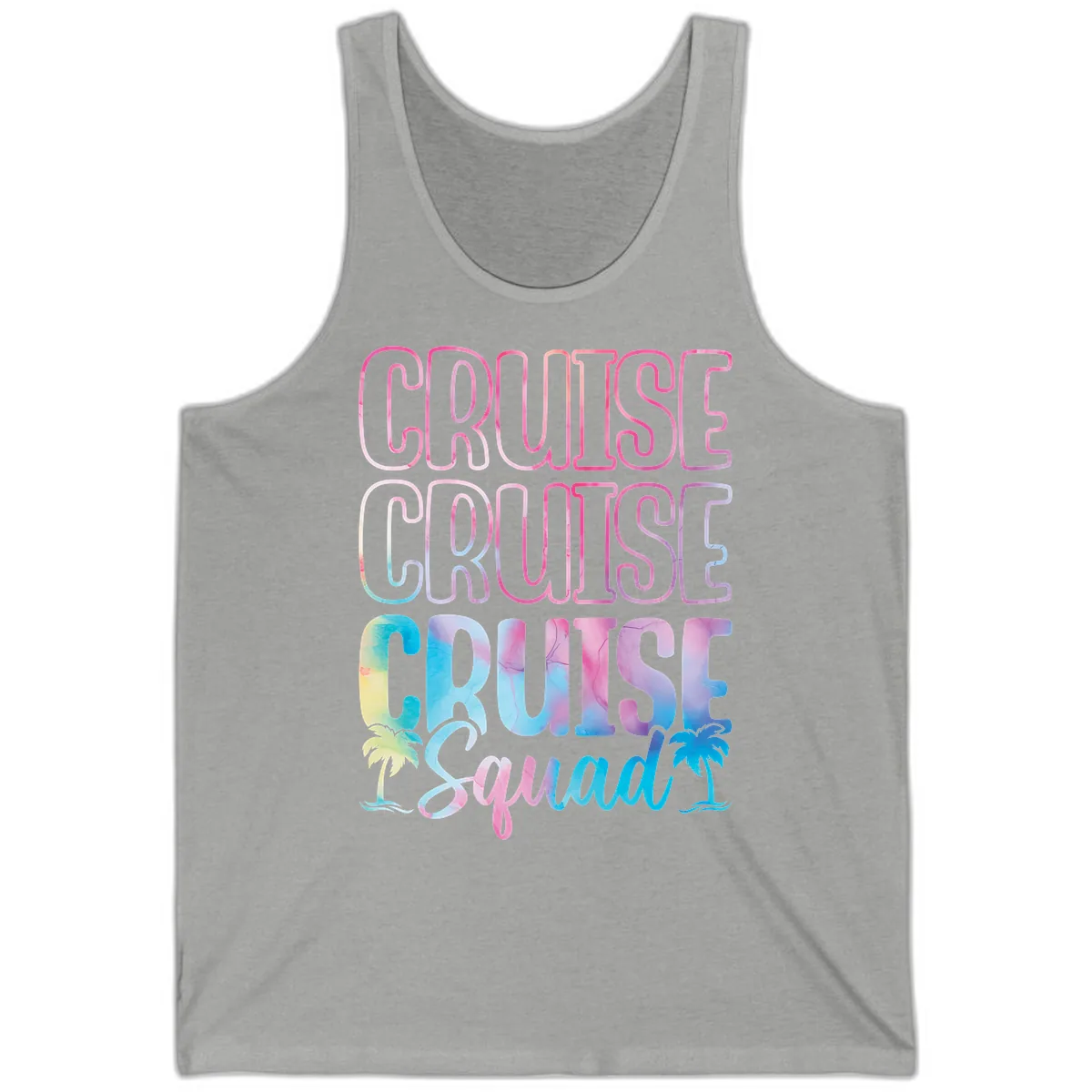 Cruise Cruise Cruise Squad Tank in Athletic Heather