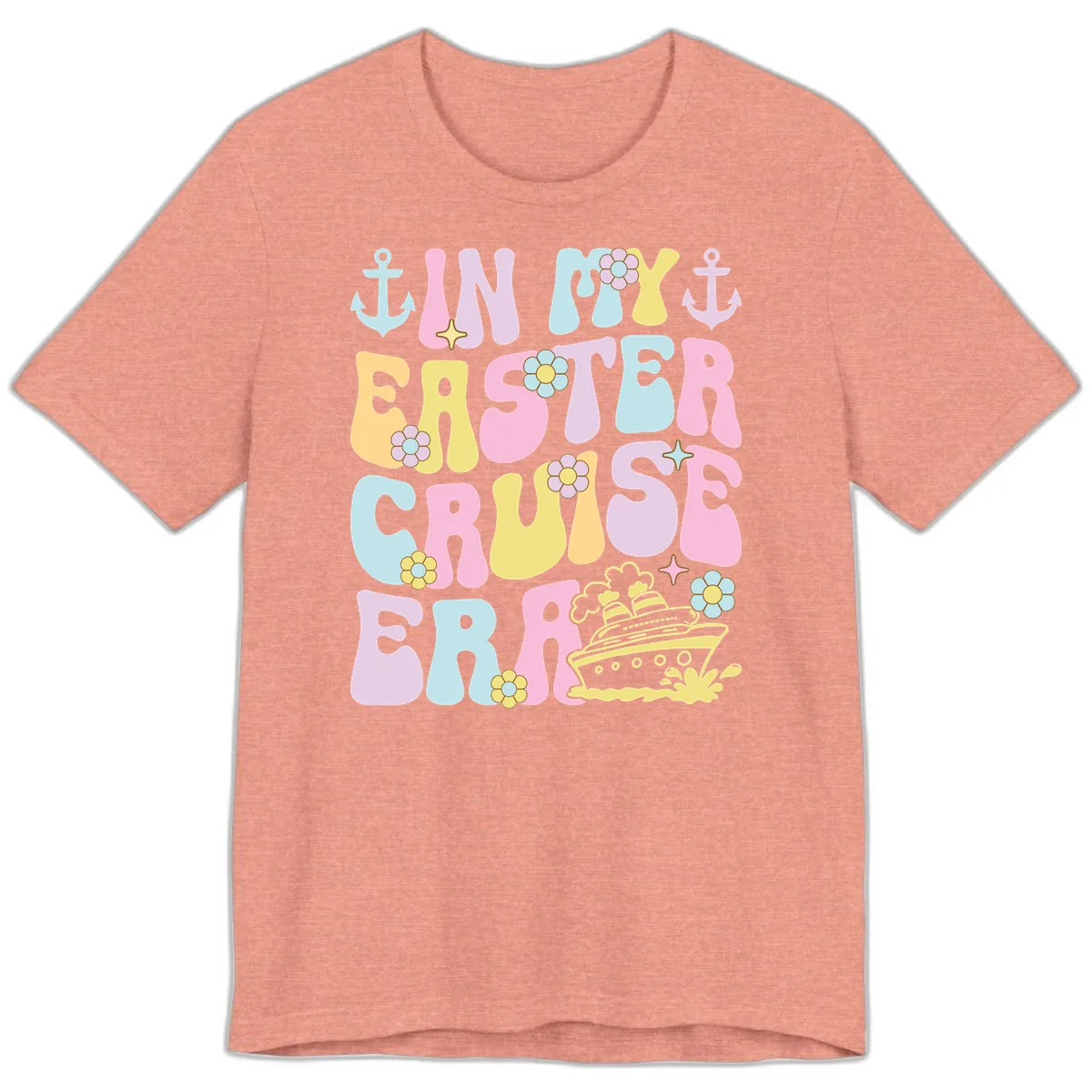 In My Cruise Era Premium T-Shirt in Heather Sunset