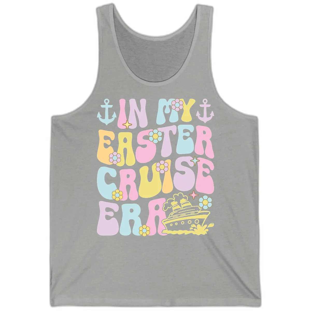 In My Cruise Era Tank in Athletic Heather