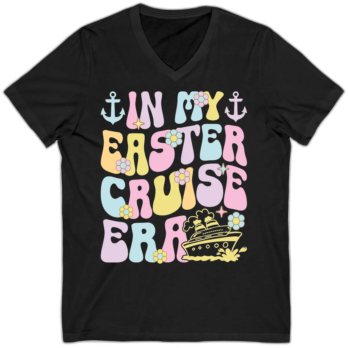 In My Cruise Era V-Neck in Black