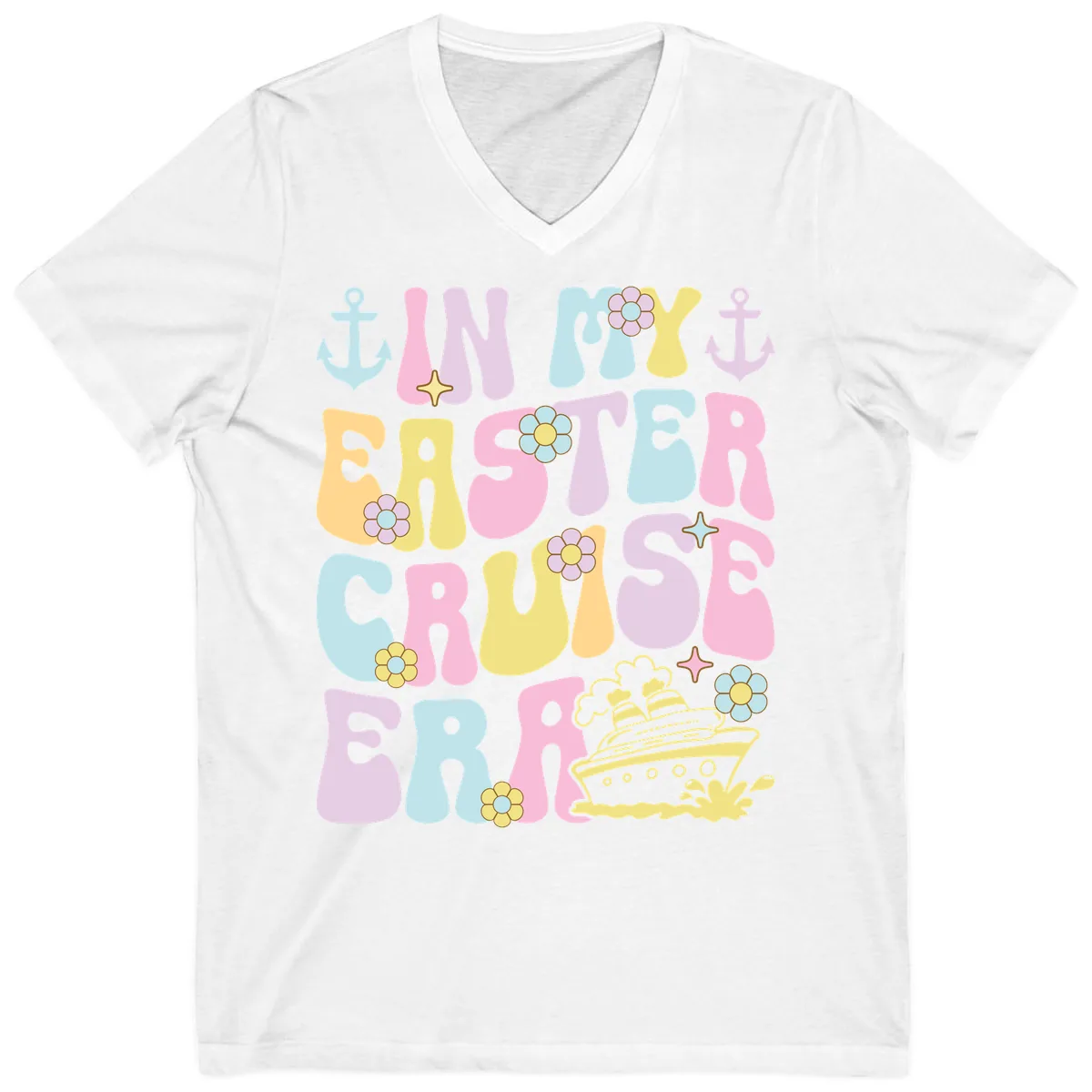 In My Cruise Era V-Neck in White
