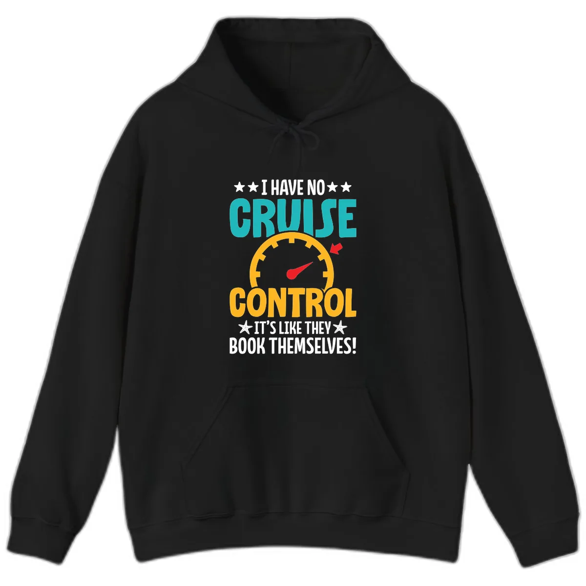 No Cruise Control Hoodie in Black