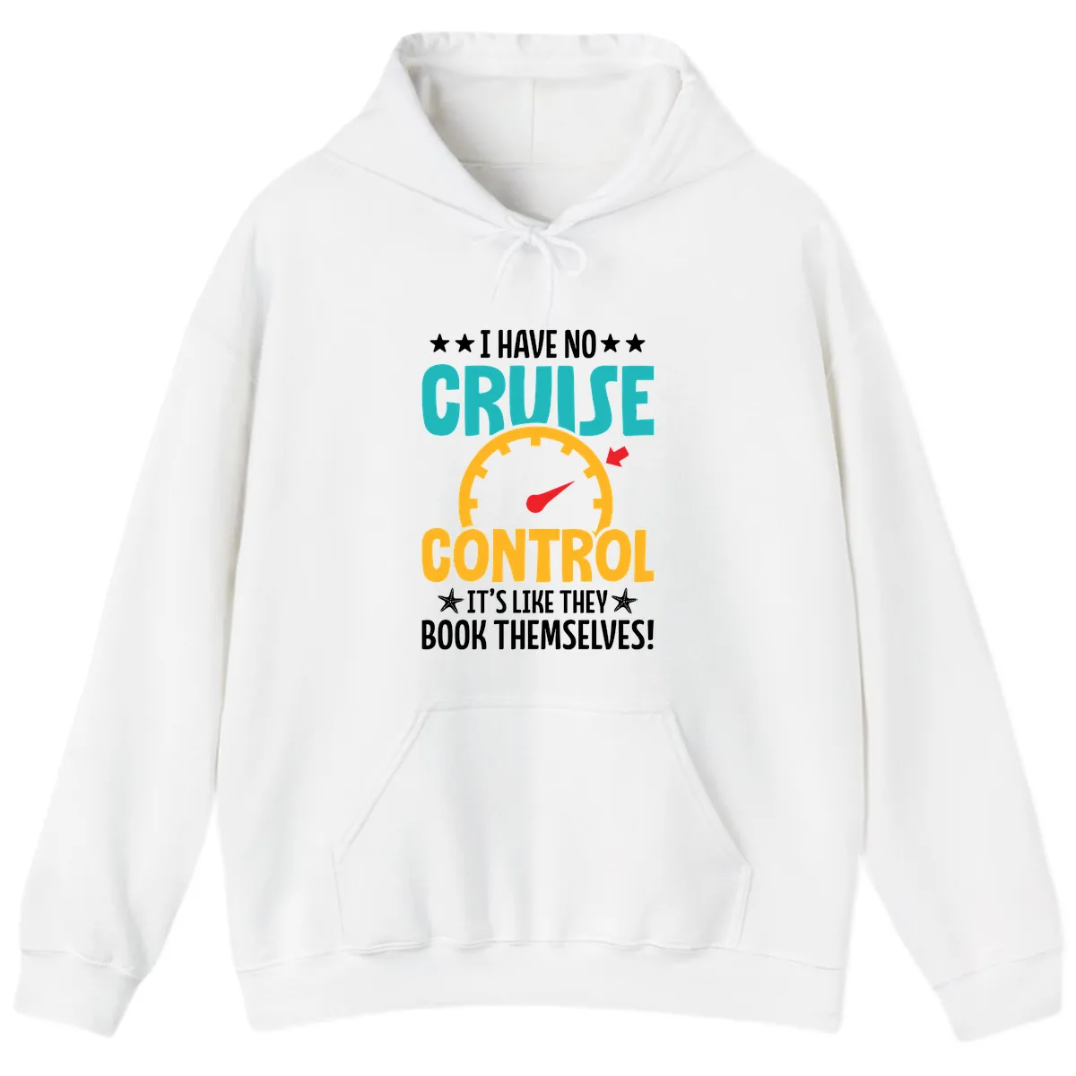 No Cruise Control Hoodie in White