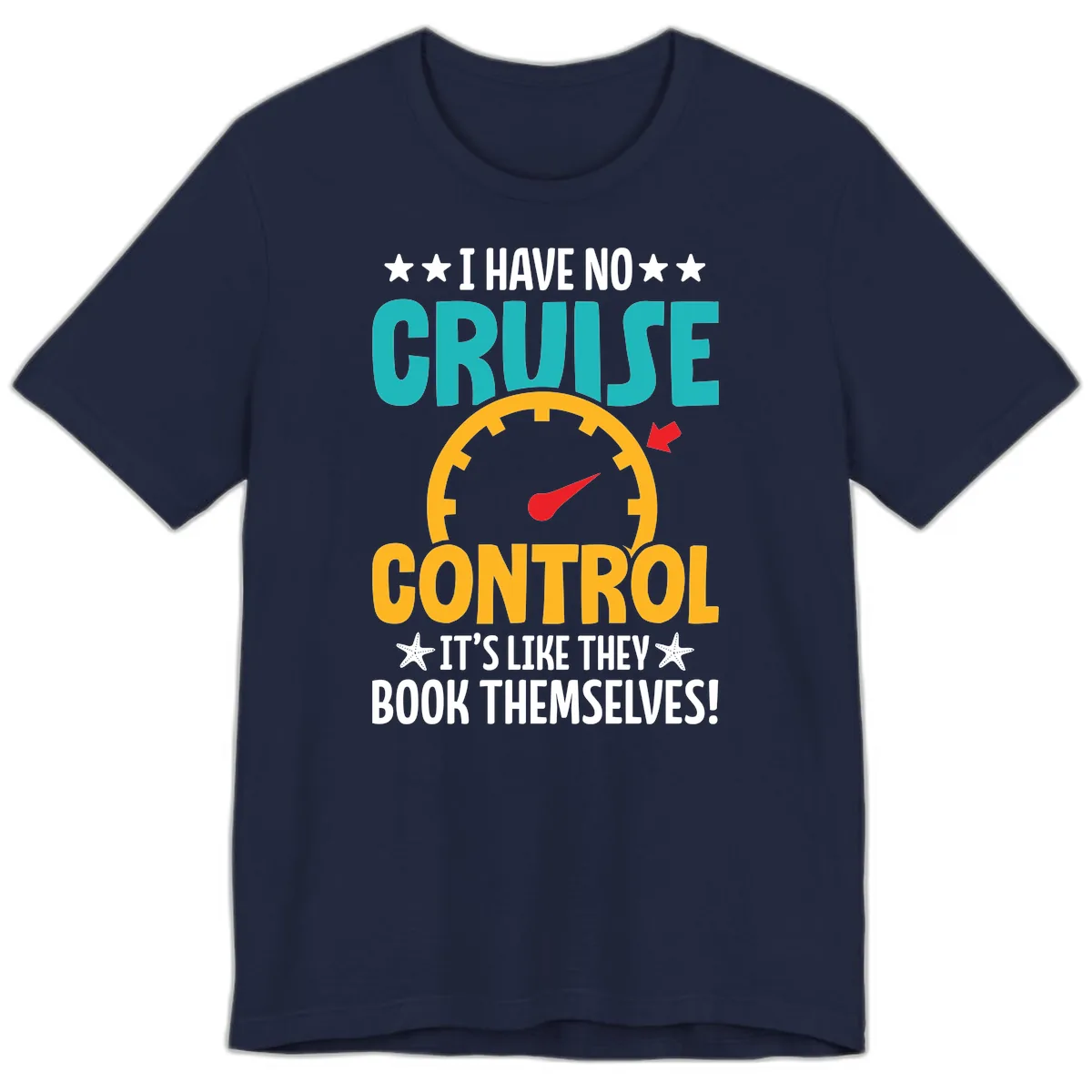 No Cruise Control Premium T-Shirt in Navy