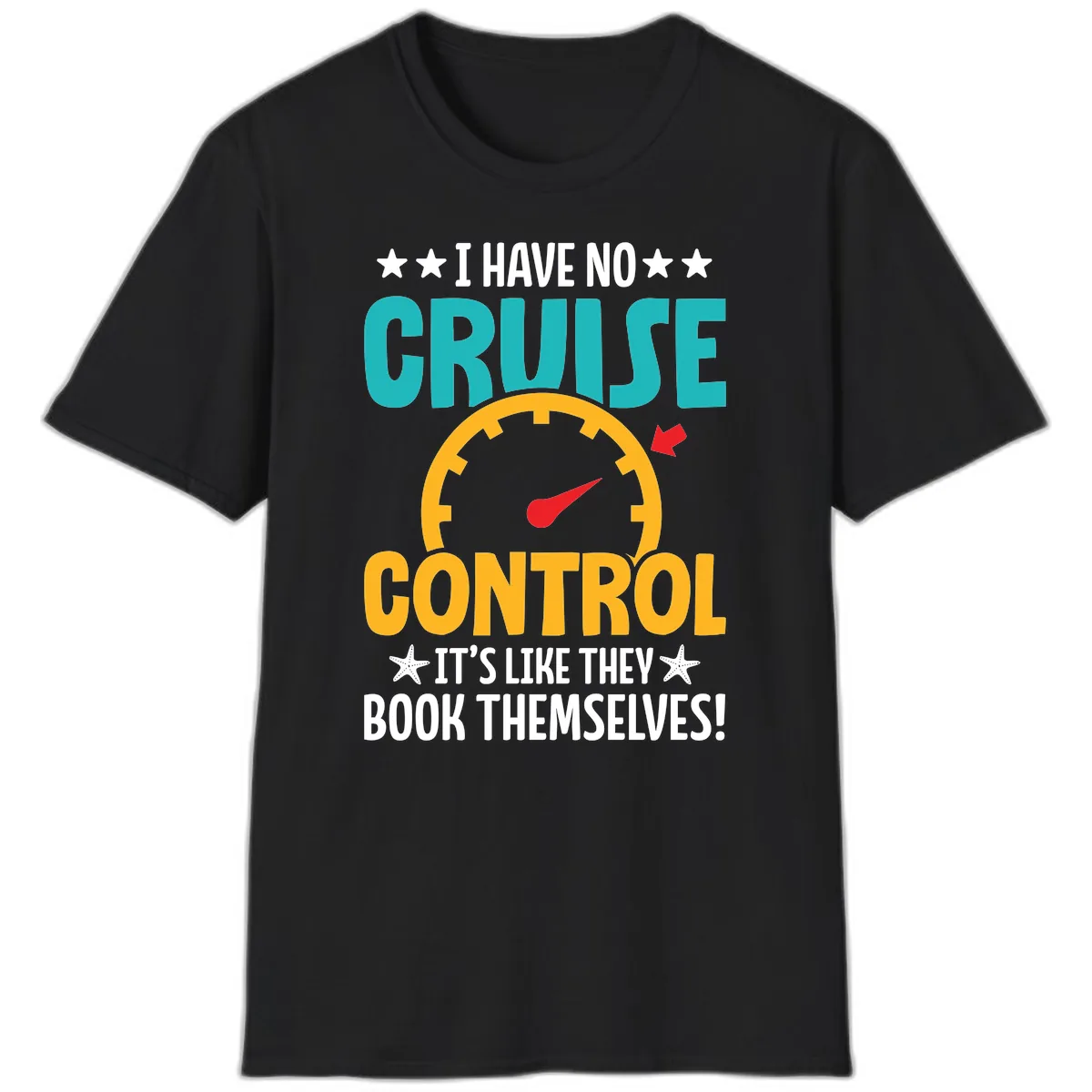 No Cruise Control T-Shirt in Black
