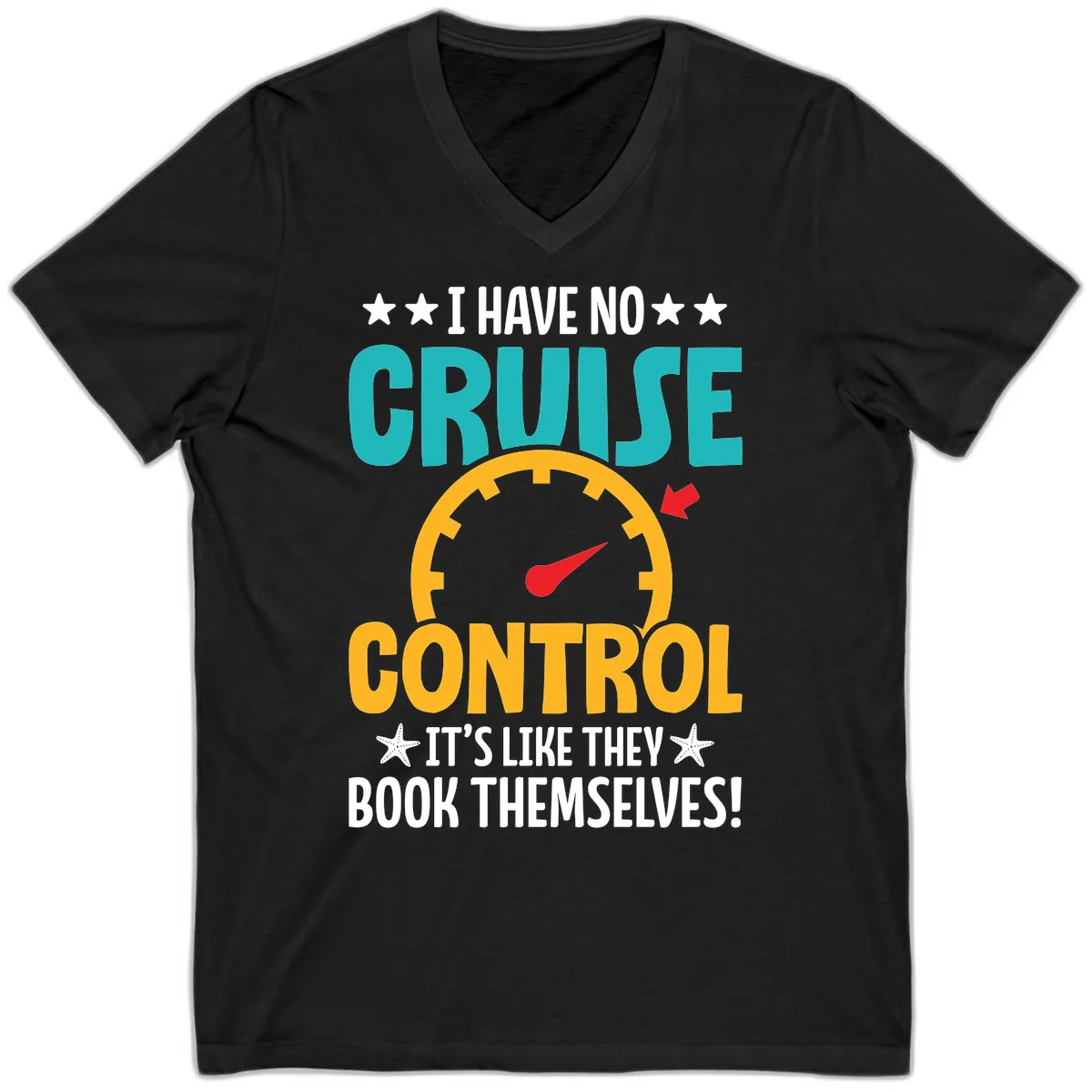 No Cruise Control V-Neck in Black