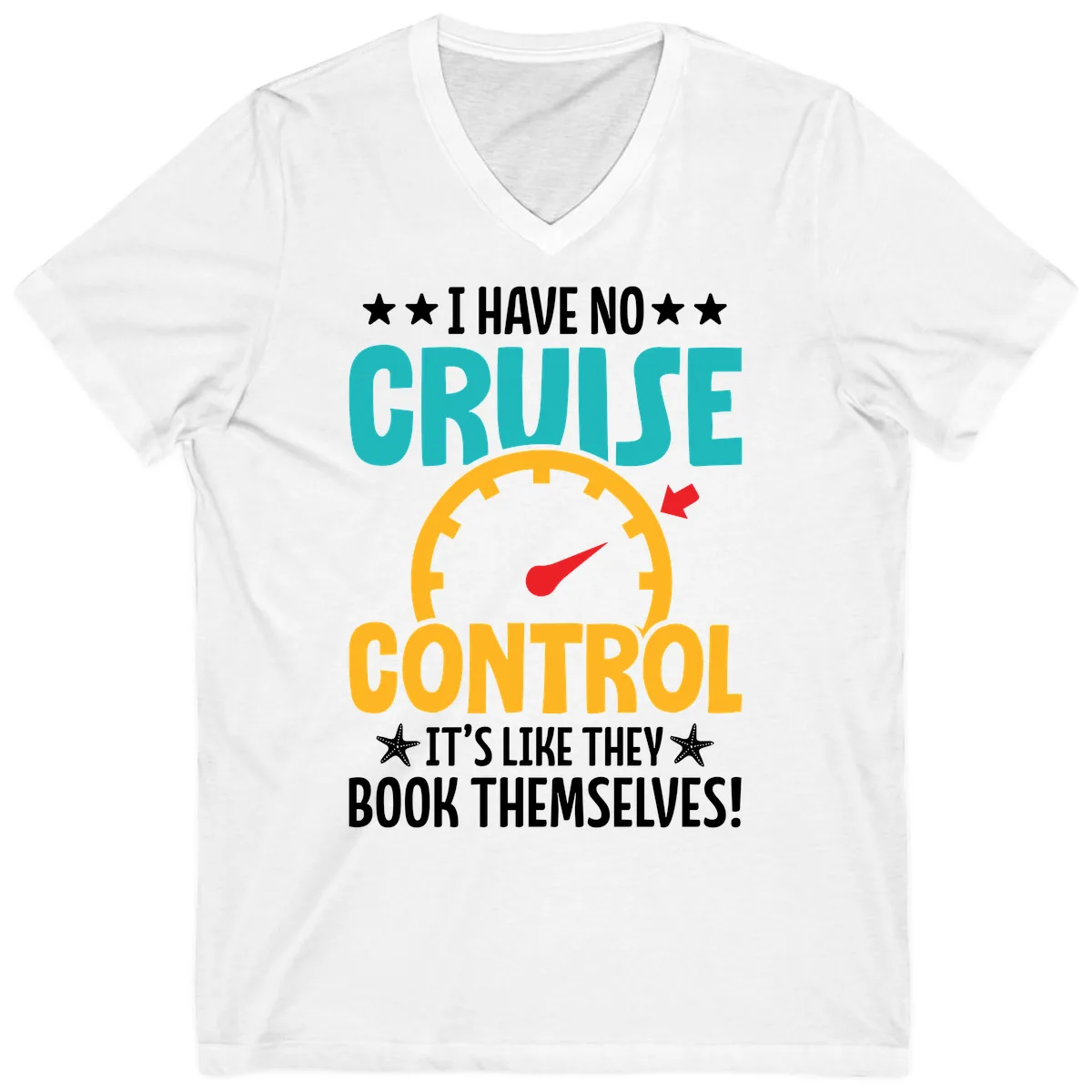 No Cruise Control V-Neck in White