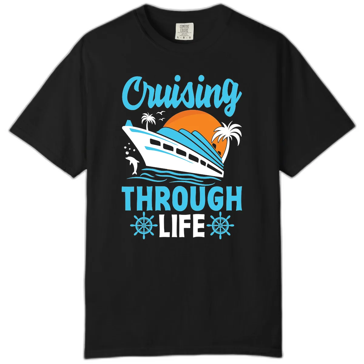 Cruising Through Life Comfort Color in Black