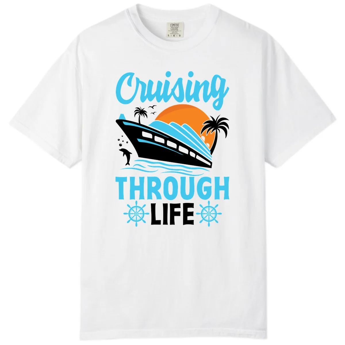 Cruising Through Life Comfort Color in White