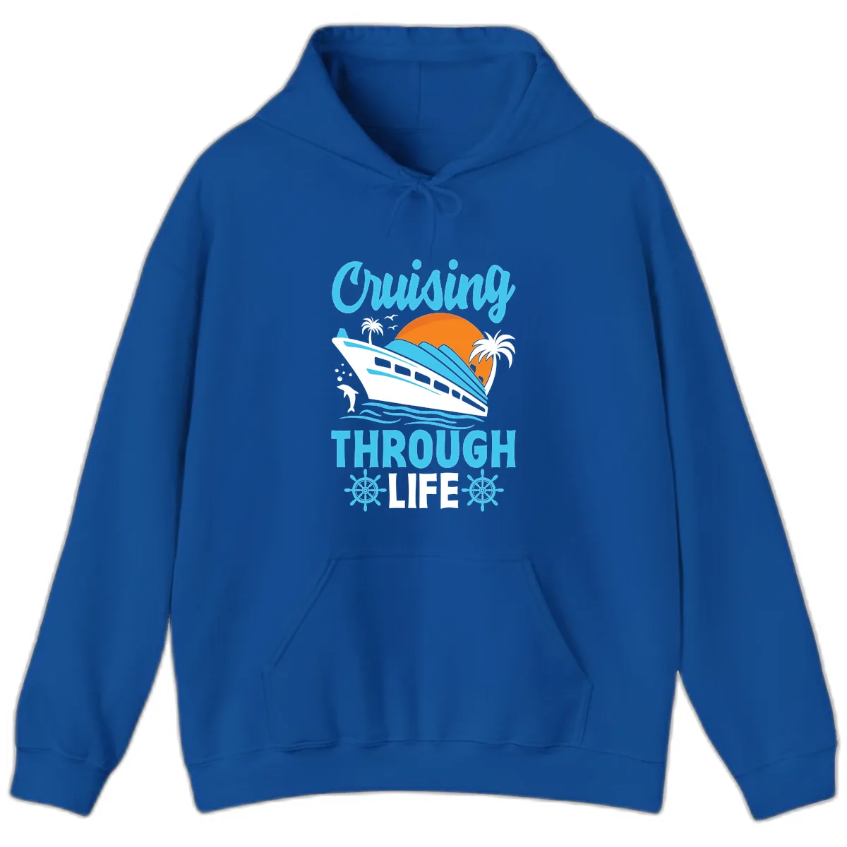 Cruising Through Life Hoodie in Royal