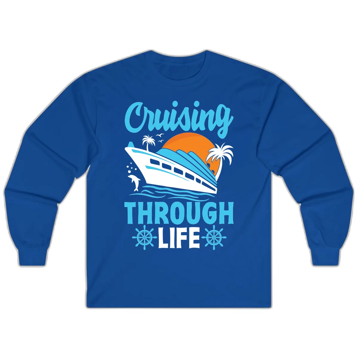 Cruising Through Life Long Sleeve in Royal