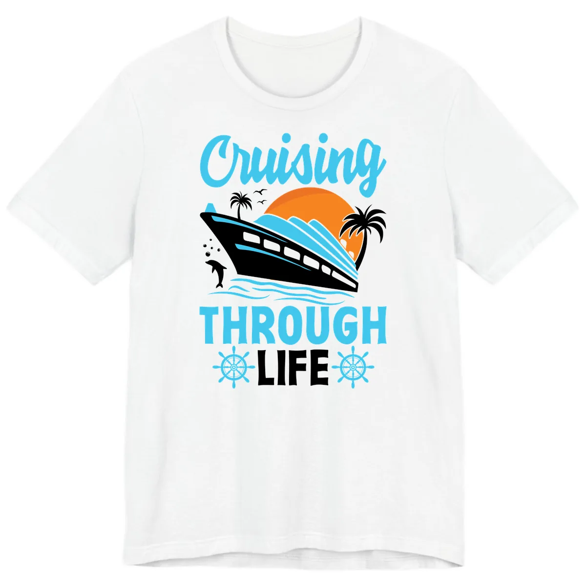 Cruising Through Life Premium T-Shirt in White