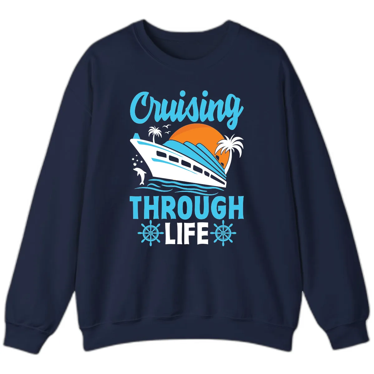 Cruising Through Life Sweatshirt in Navy