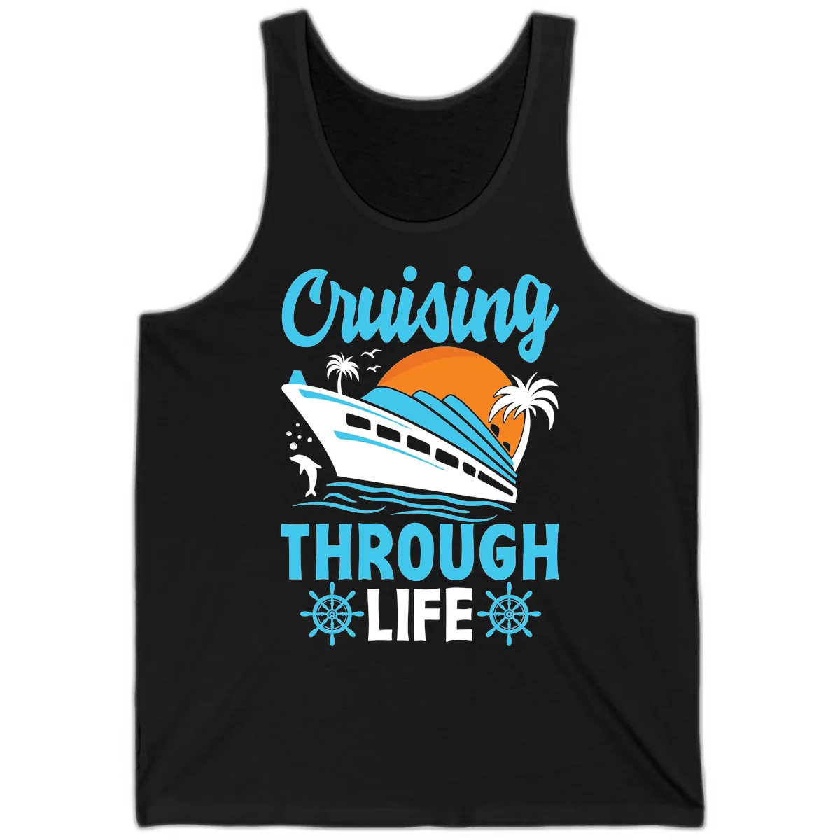 Cruising Through Life Tank in Black