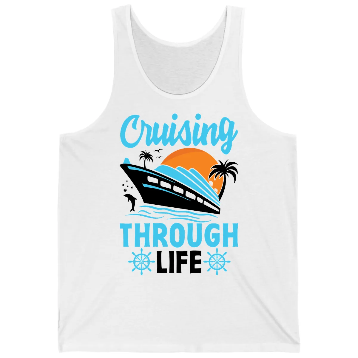 Cruising Through Life Tank in White