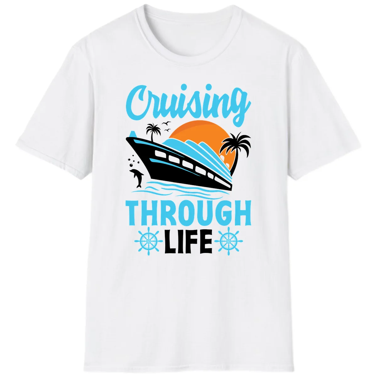 Cruising Through Life T-Shirt in White