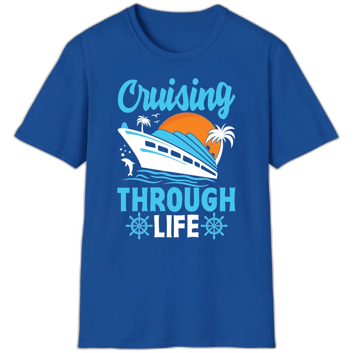 Cruising Through Life T-Shirt in Royal