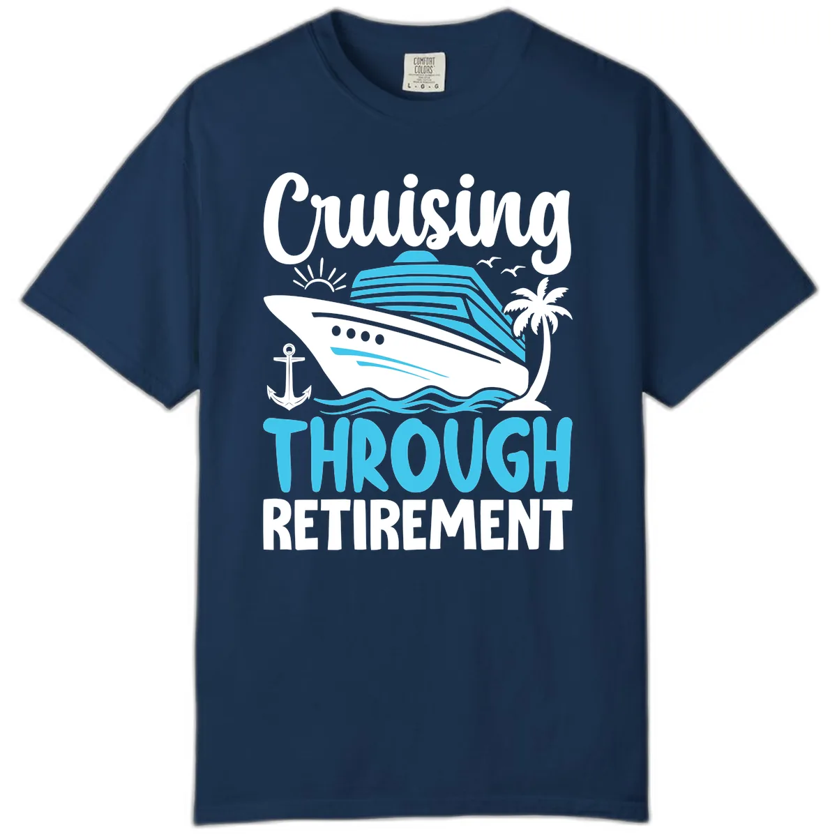 Cruising Through Retirement Comfort Color in Navy