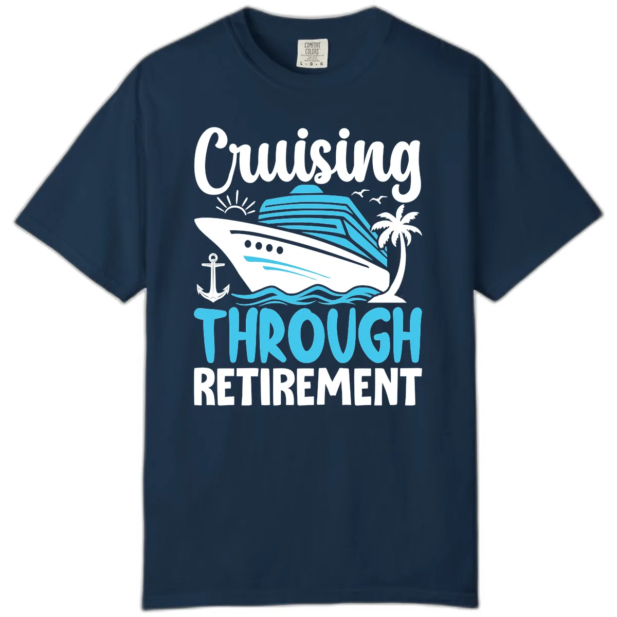 Cruising Through Retirement Comfort Color in True Navy
