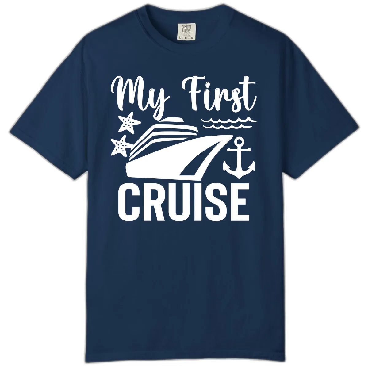 My First Cruise Comfort Color in Navy