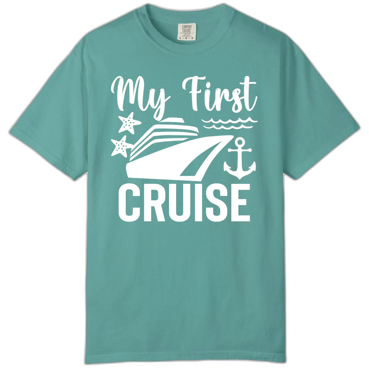 My First Cruise Comfort Color in Seafoam