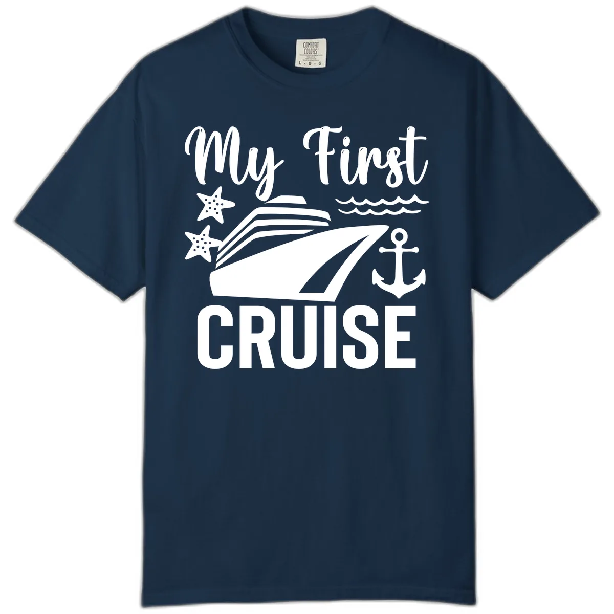 My First Cruise Comfort Color in True Navy