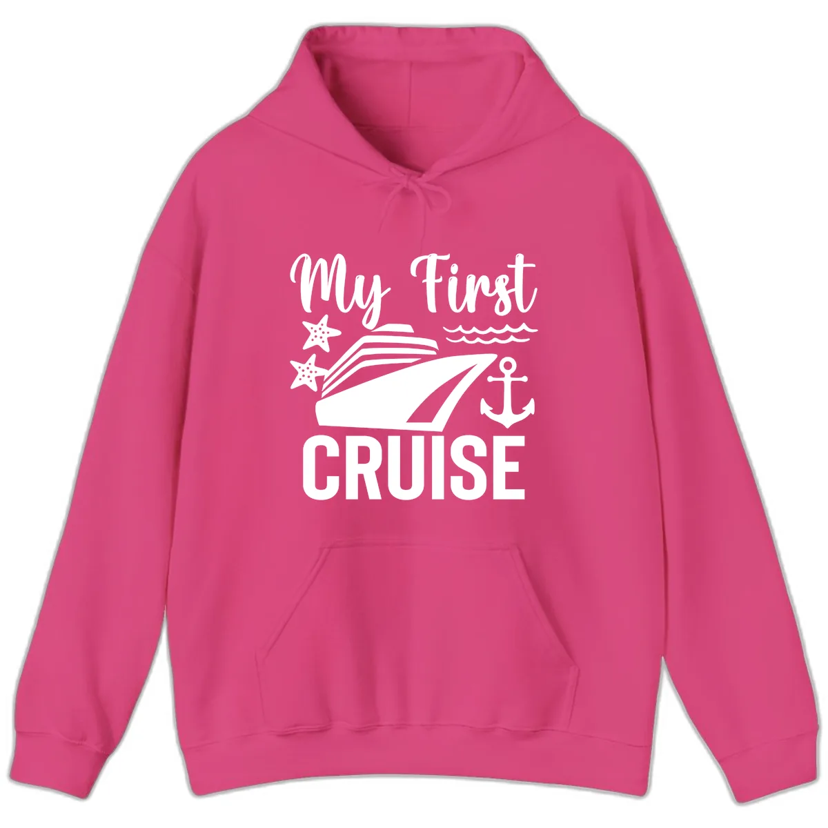 My First Cruise Hoodie in Heliconia