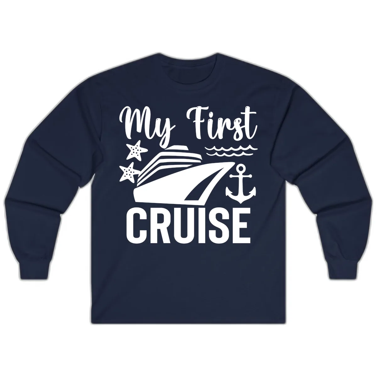 My First Cruise Long Sleeve in Navy