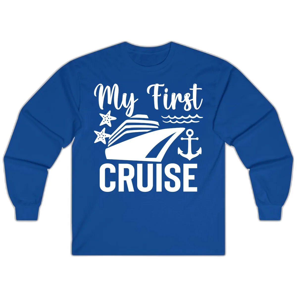 My First Cruise Long Sleeve in Royal