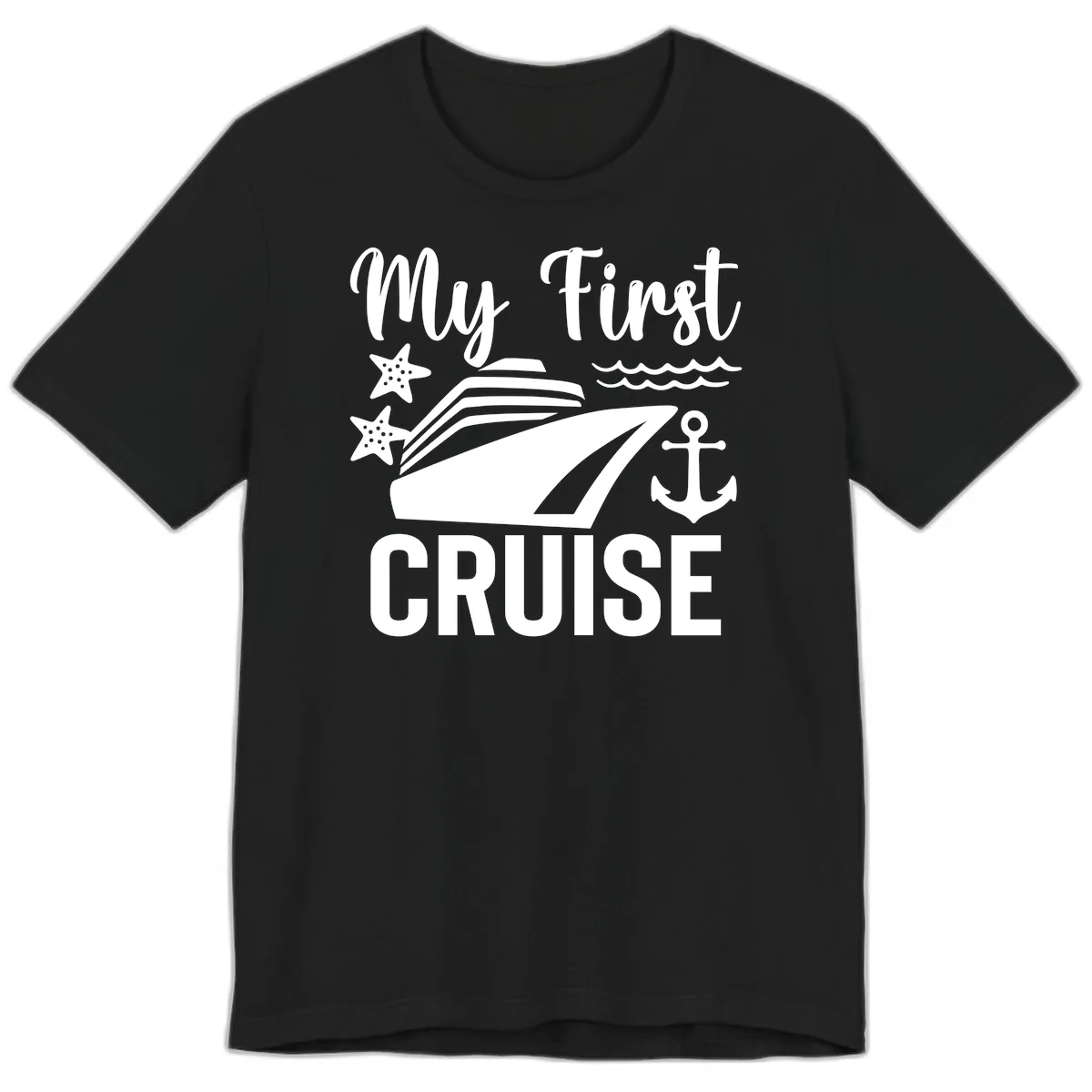 My First Cruise Premium T-Shirt in Black