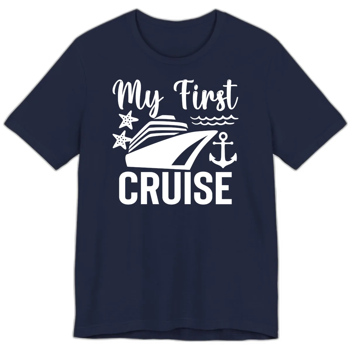 My First Cruise Premium T-Shirt in Navy