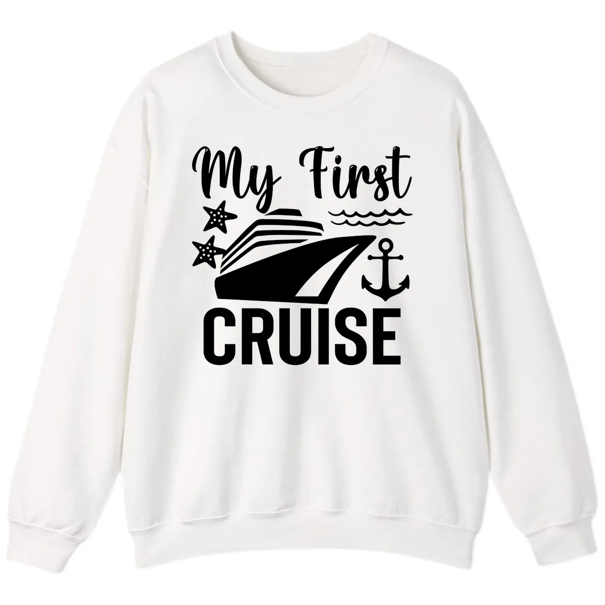My First Cruise Sweatshirt in White