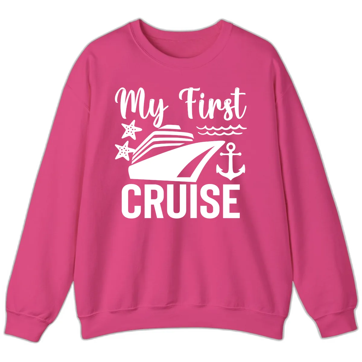 My First Cruise Sweatshirt in Heliconia