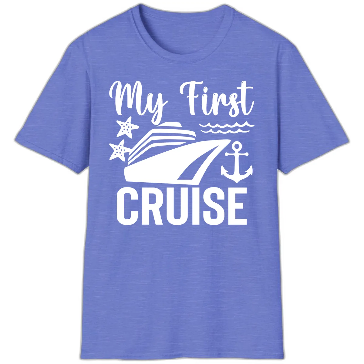 My First Cruise T-Shirt in Heather Royal