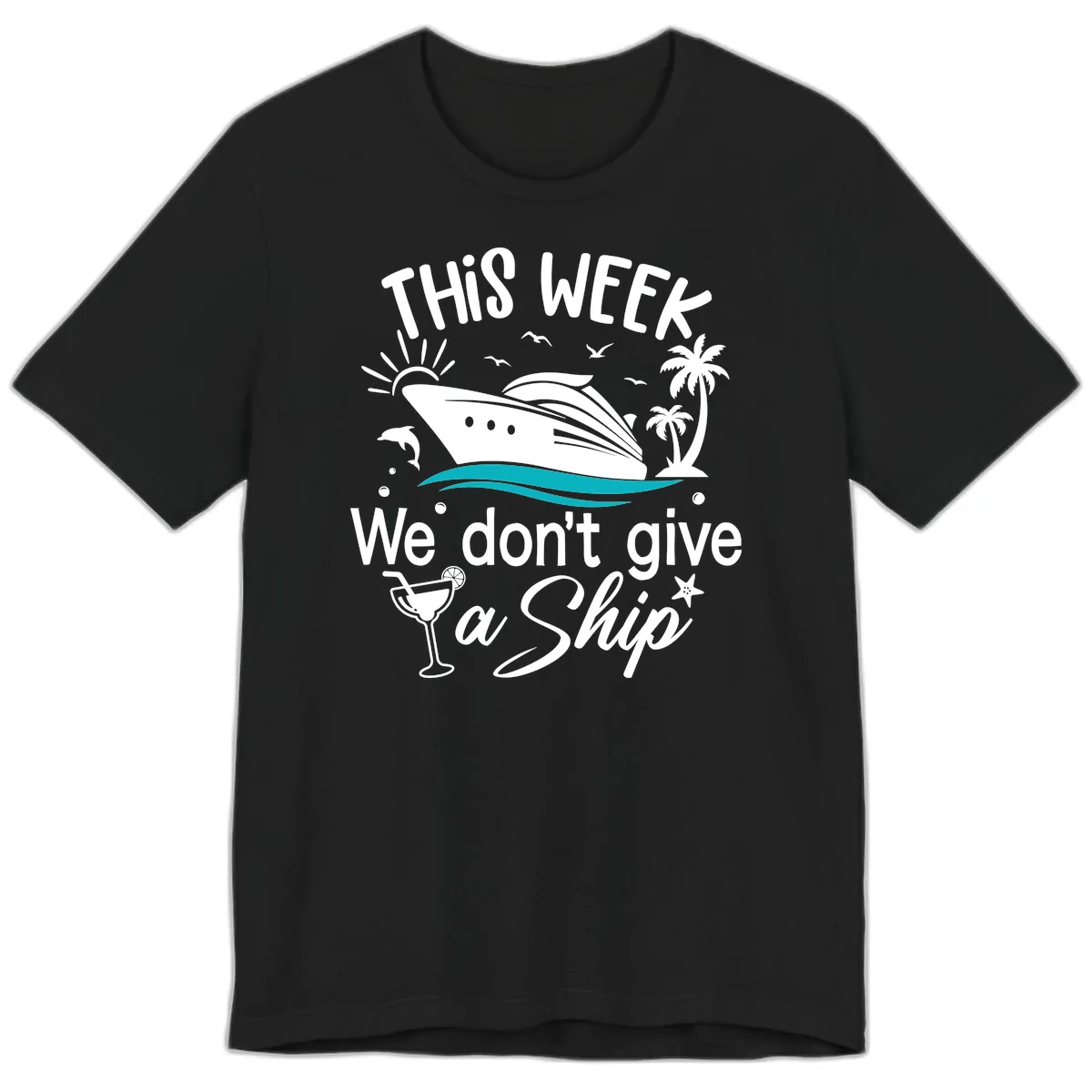 We Don't Give A Ship Premium T-Shirt in Black