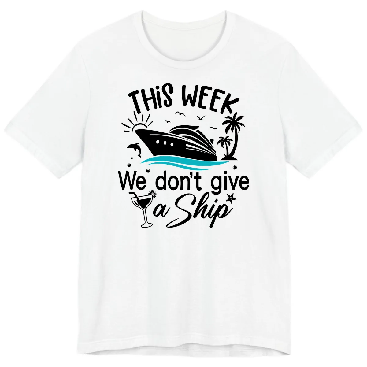 We Don't Give A Ship Premium T-Shirt in White