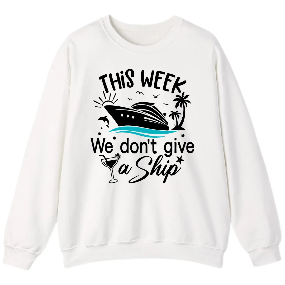 We Don't Give A Ship Sweatshirt in White