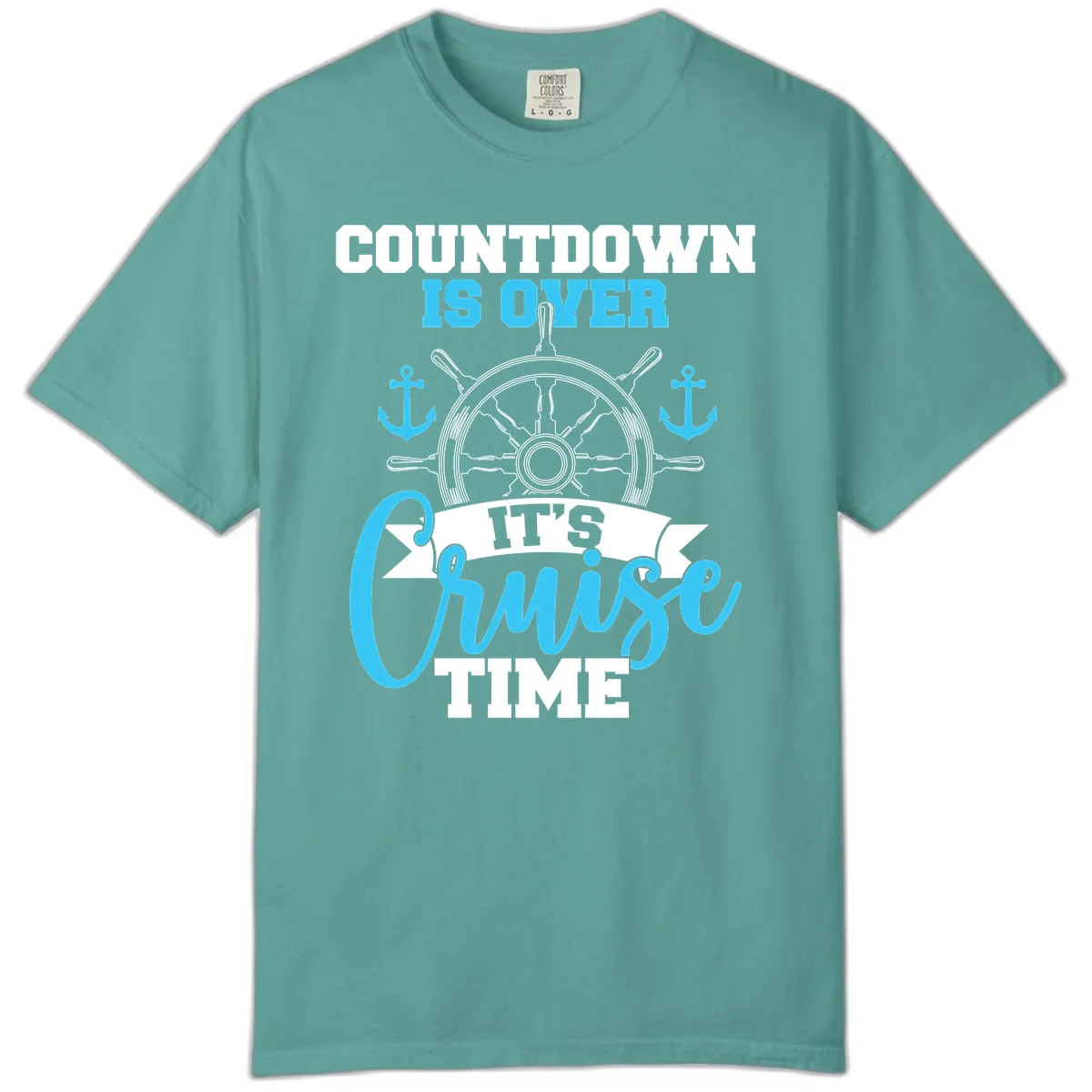 Countdown Is Over Cruise Time Comfort Color in Seafoam