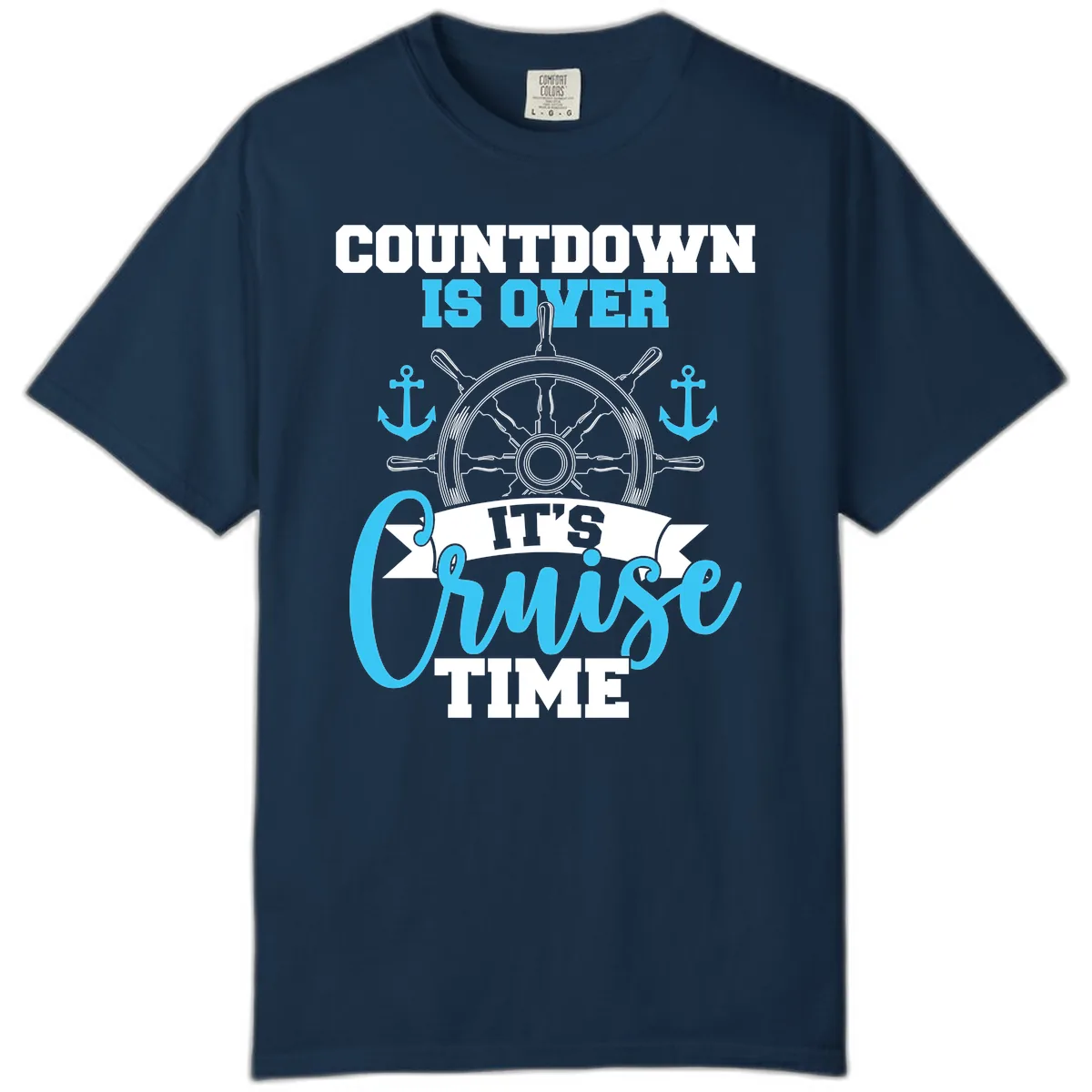 Countdown Is Over Cruise Time Comfort Color in True Navy