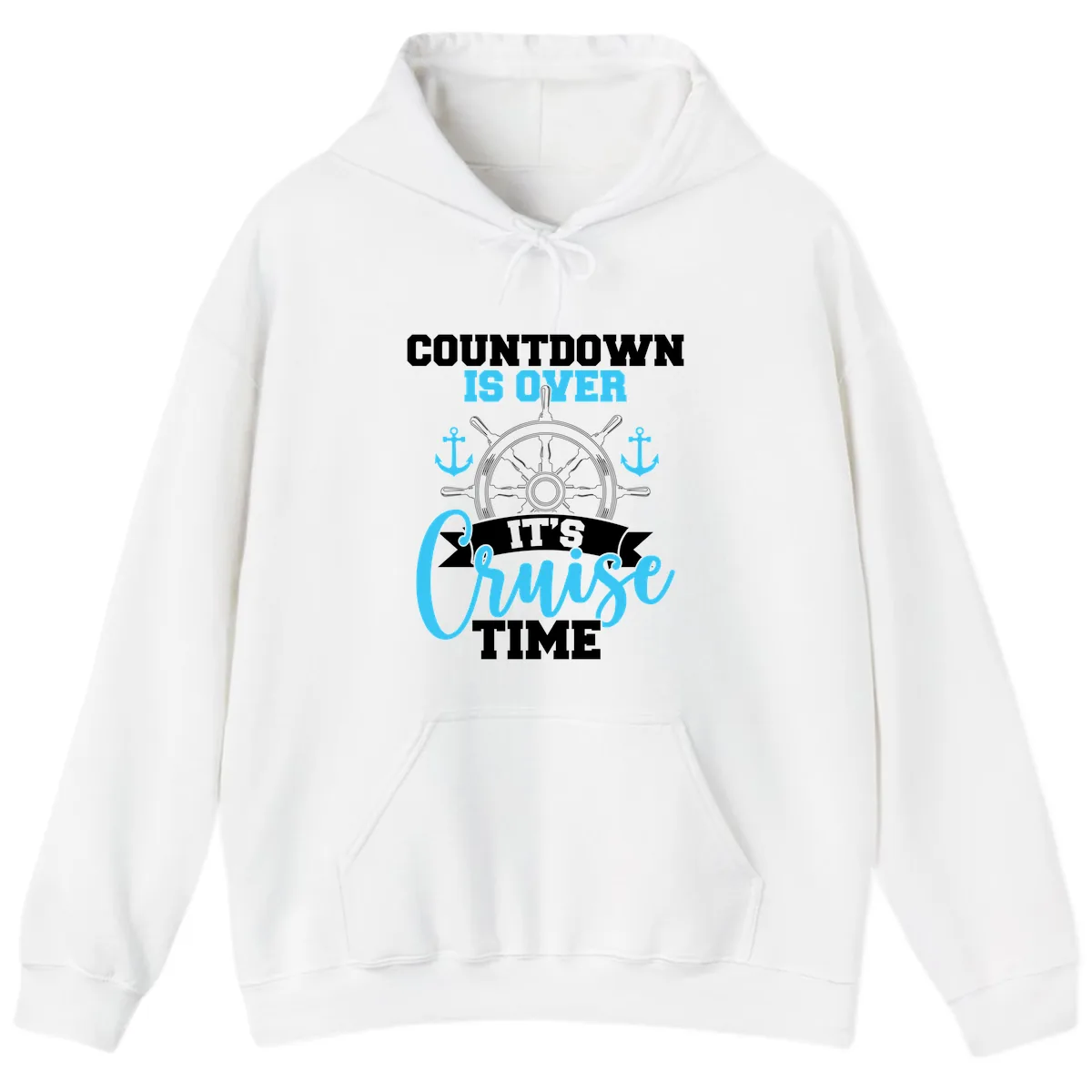 Countdown Is Over Cruise Time Hoodie in White