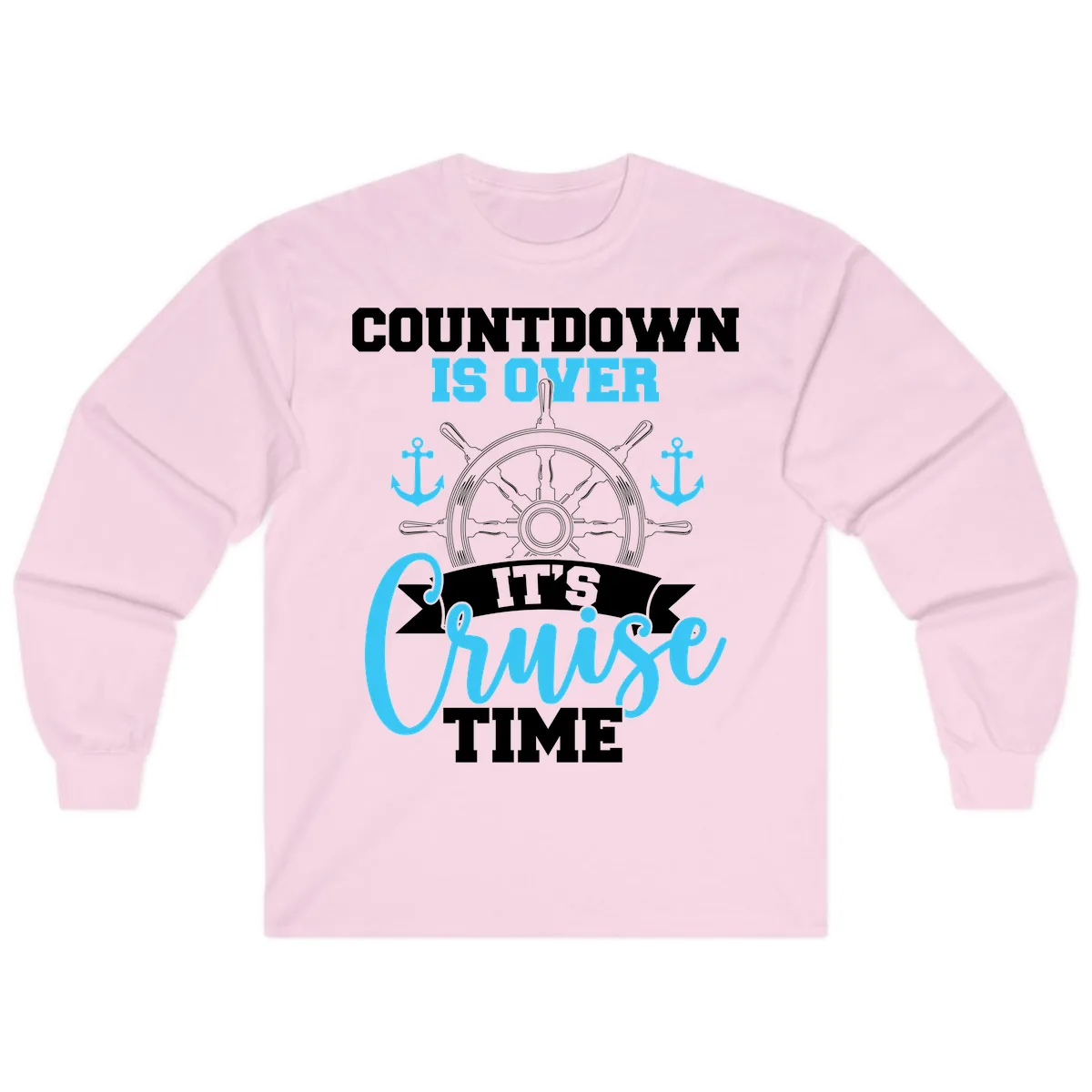Countdown Is Over Cruise Time Long Sleeve in Light Pink