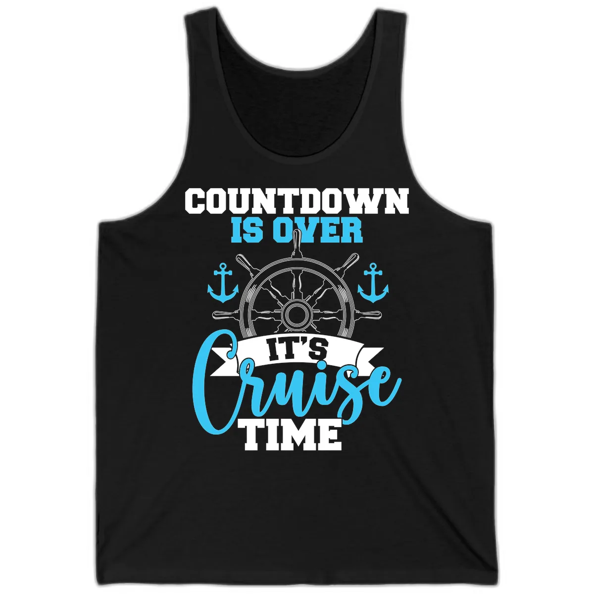 Countdown Is Over Cruise Time Tank in Black