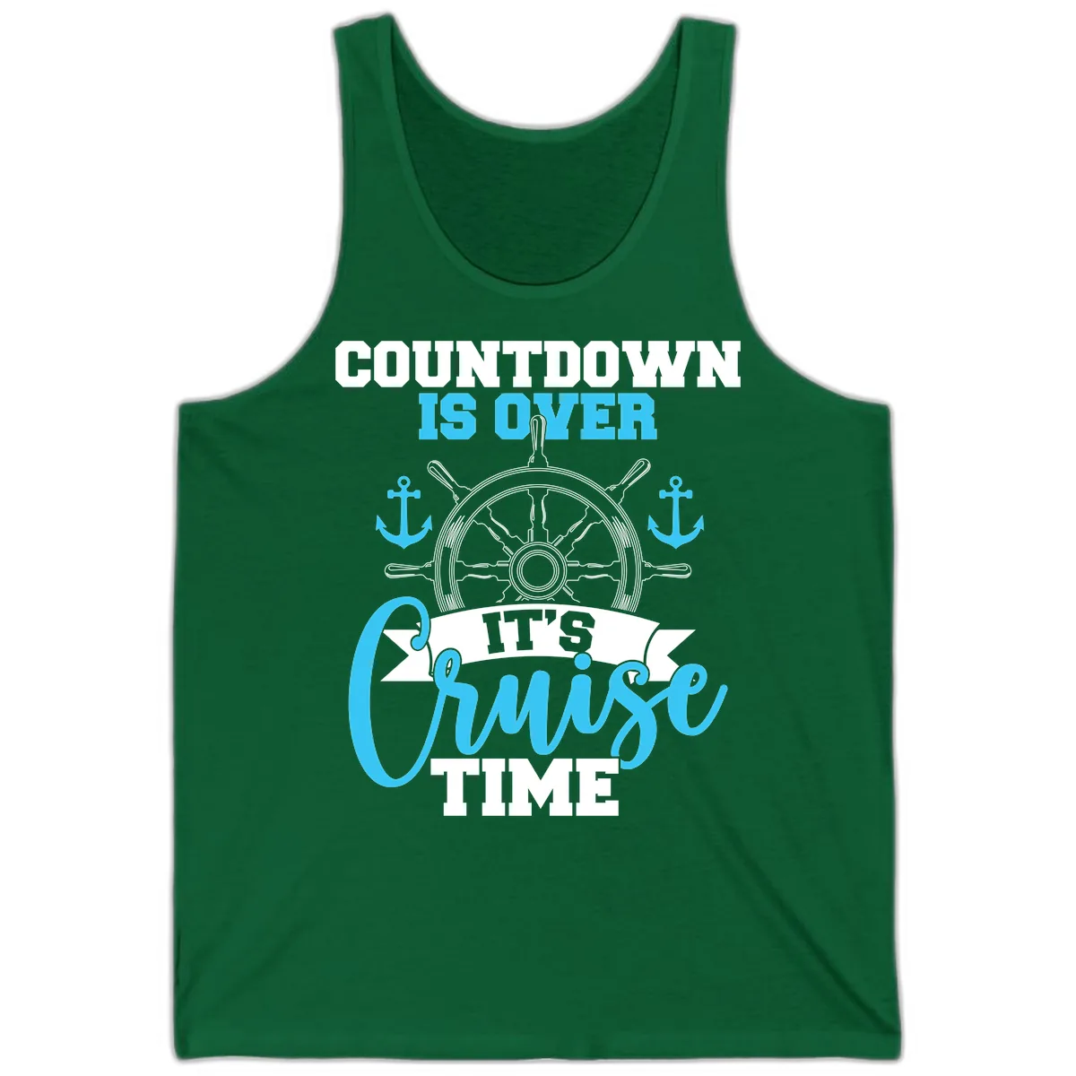 Countdown Is Over Cruise Time Tank in Kelly