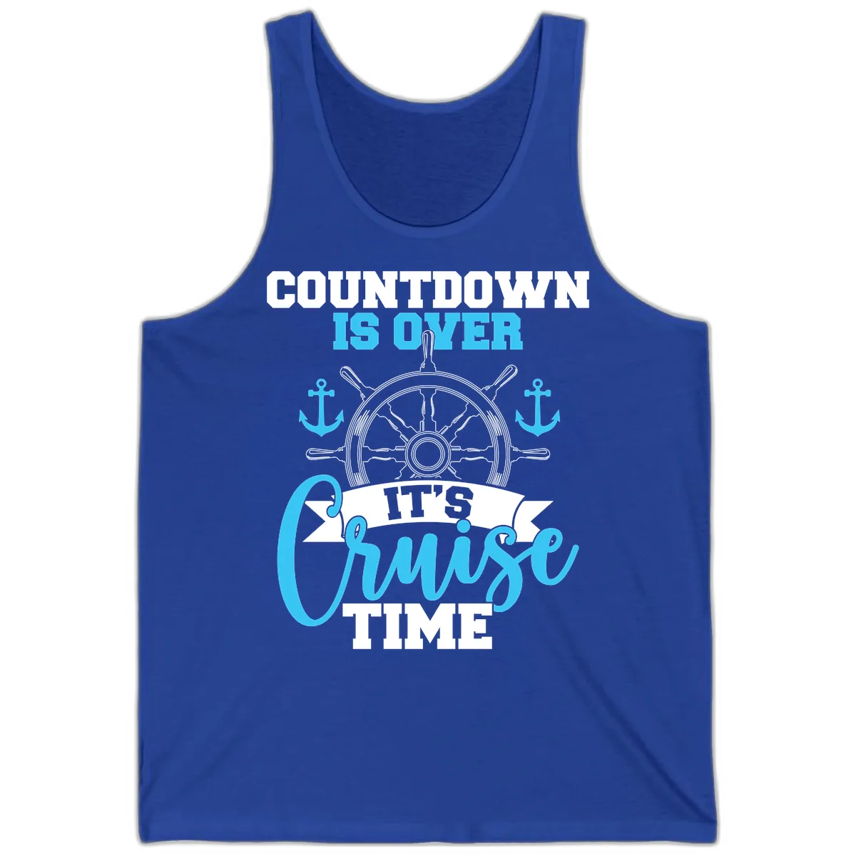 Countdown Is Over Cruise Time Tank in True Royal