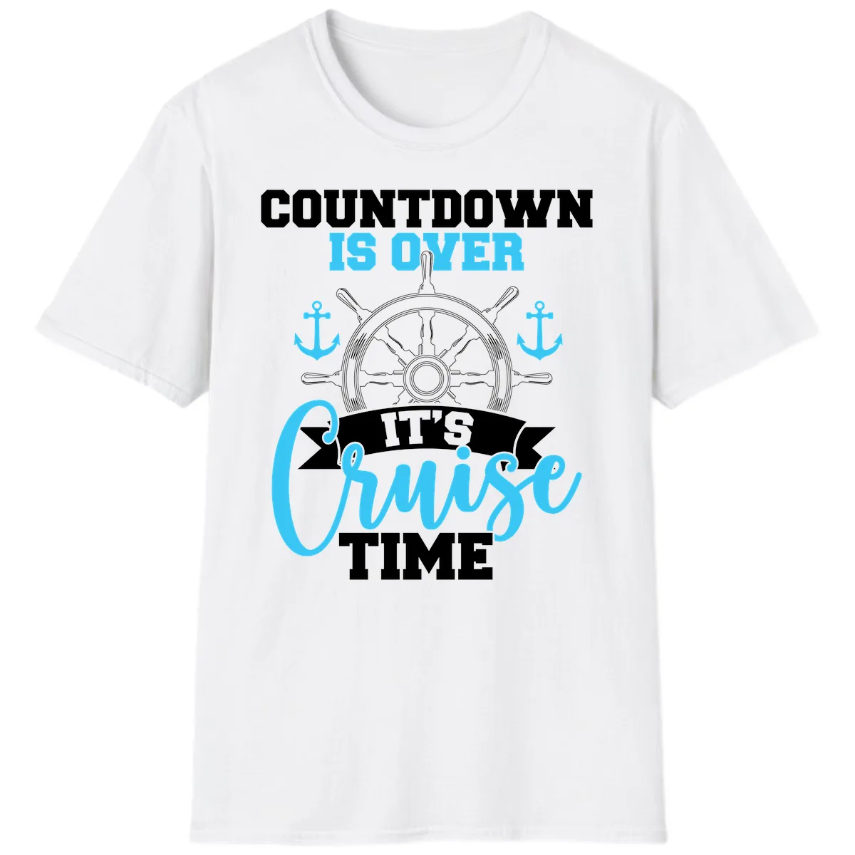 Countdown Is Over Cruise Time T-Shirt in White
