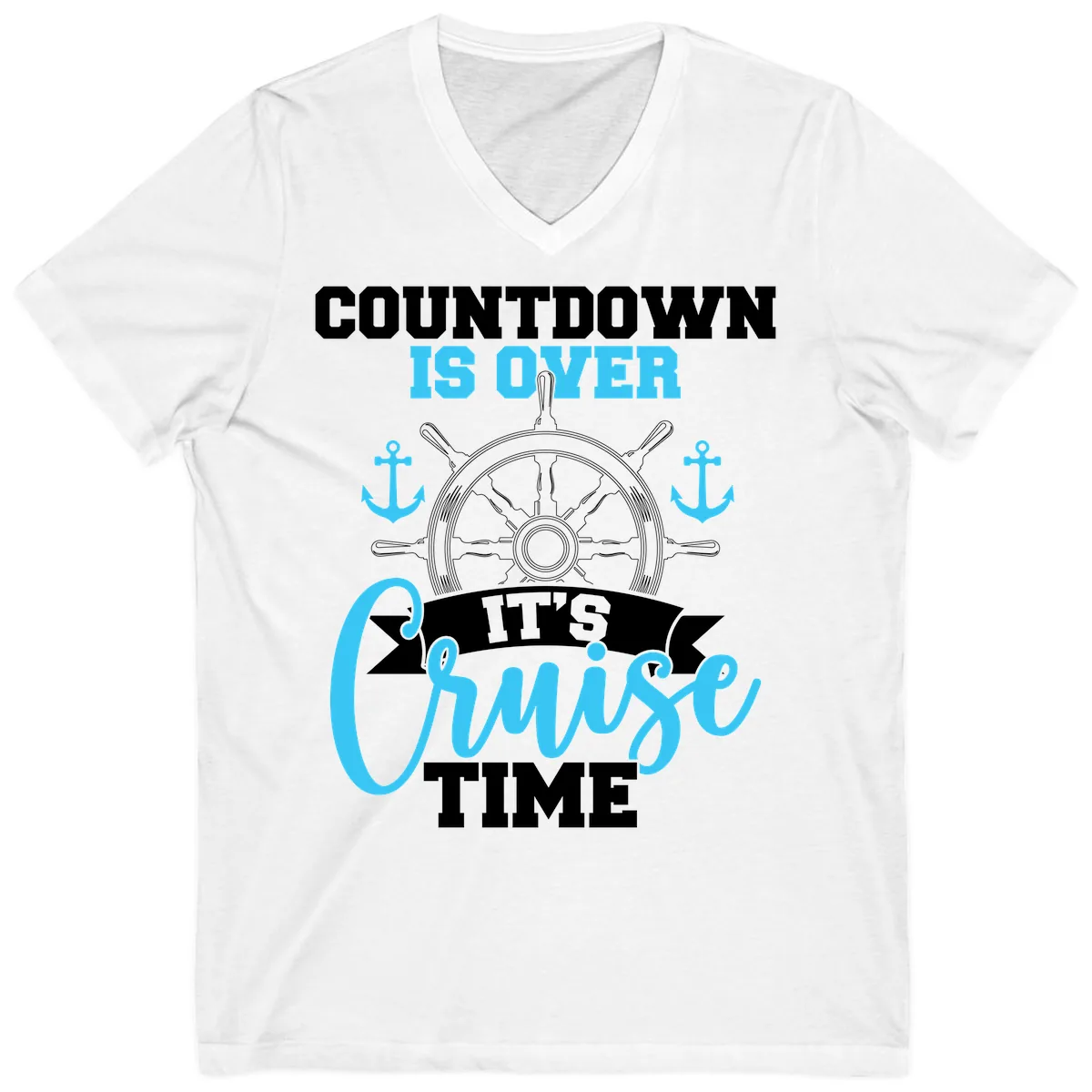 Countdown Is Over Cruise Time V-Neck in White