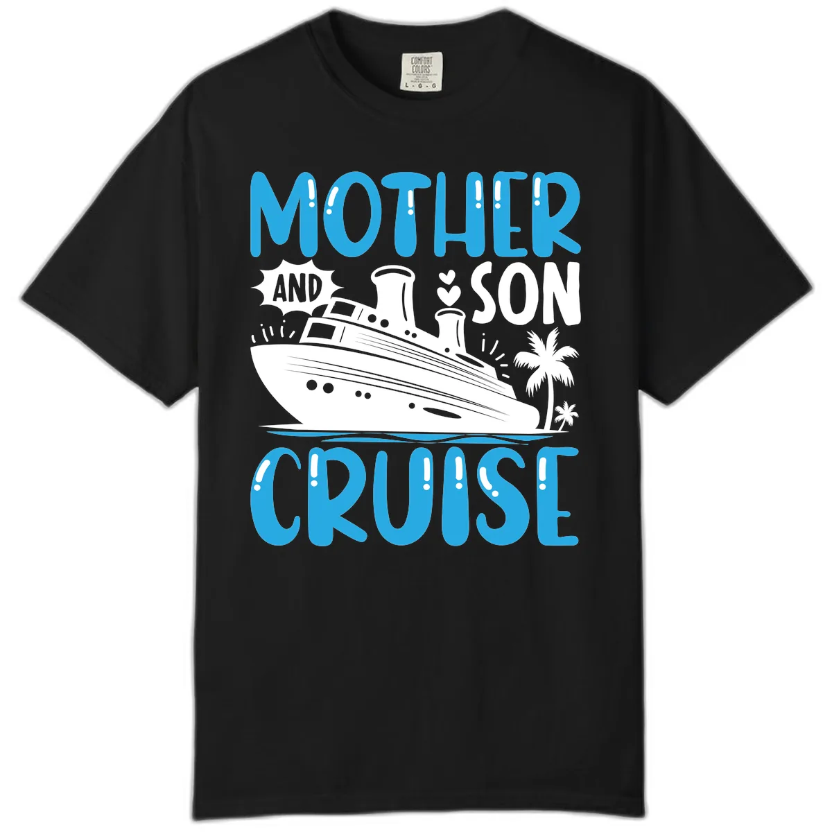 Mother And Son Cruise Comfort Color in Black