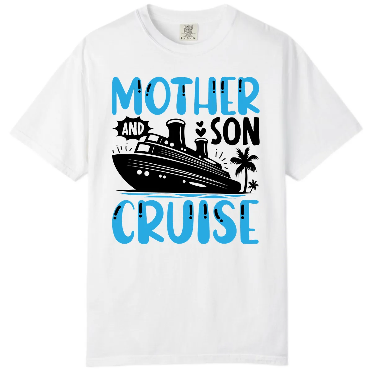 Mother And Son Cruise Comfort Color in White