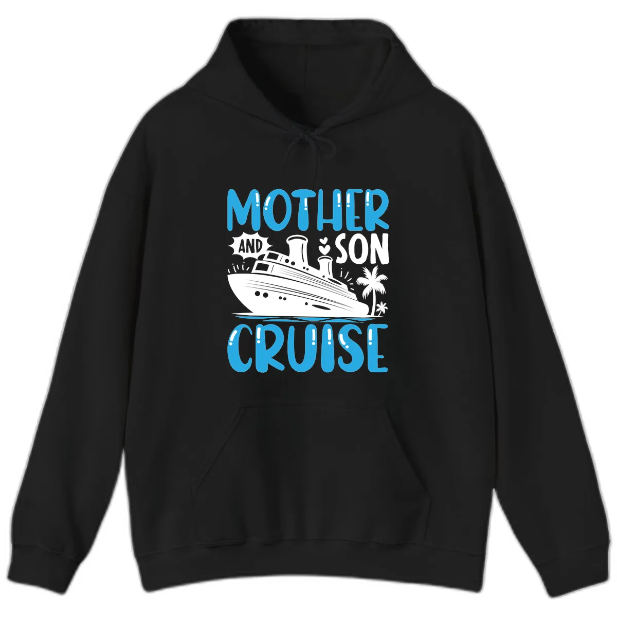 Mother And Son Cruise Hoodie in Black